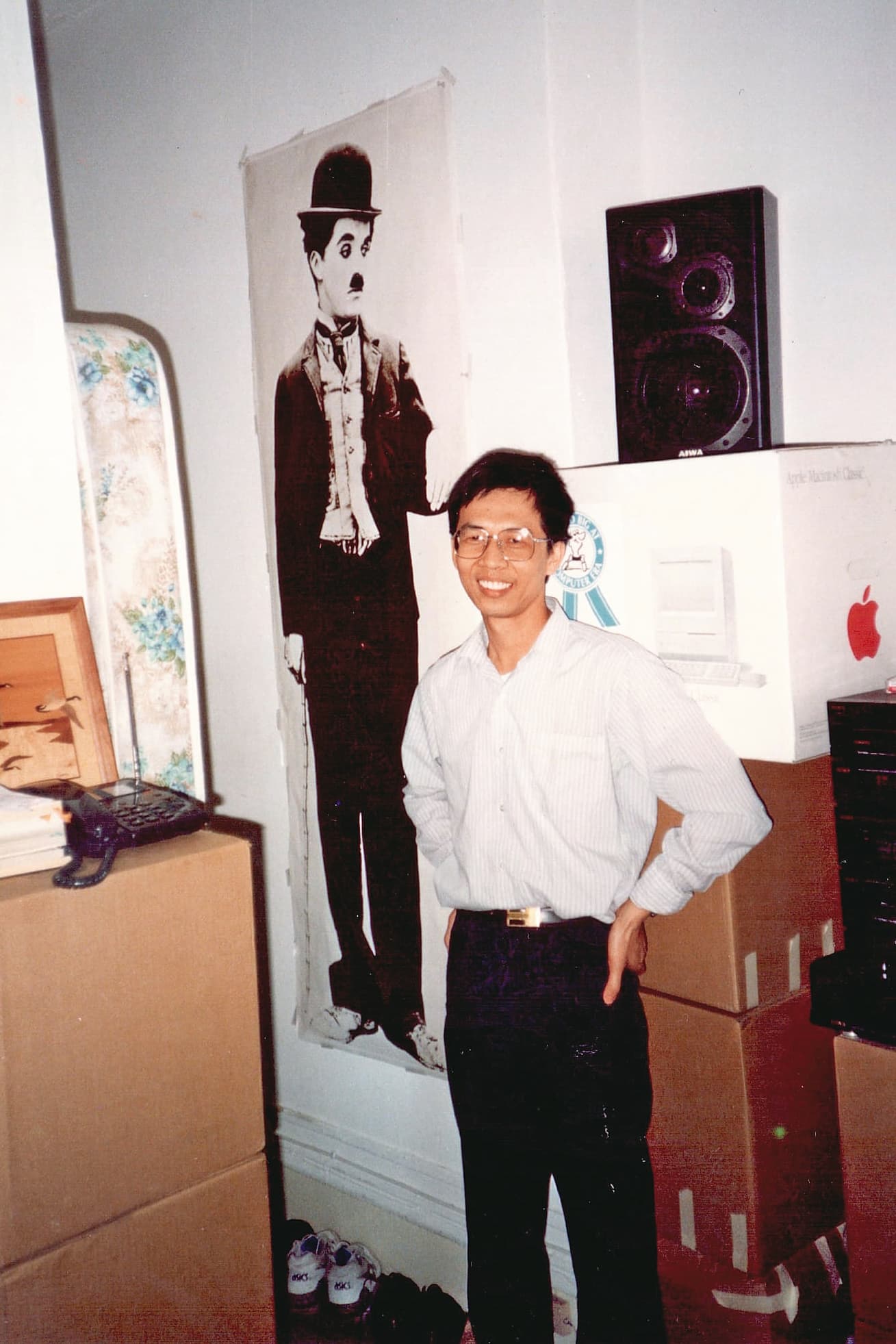 畢恆達在美國紐約市立大學讀書時的房間。(畢恆達提供)