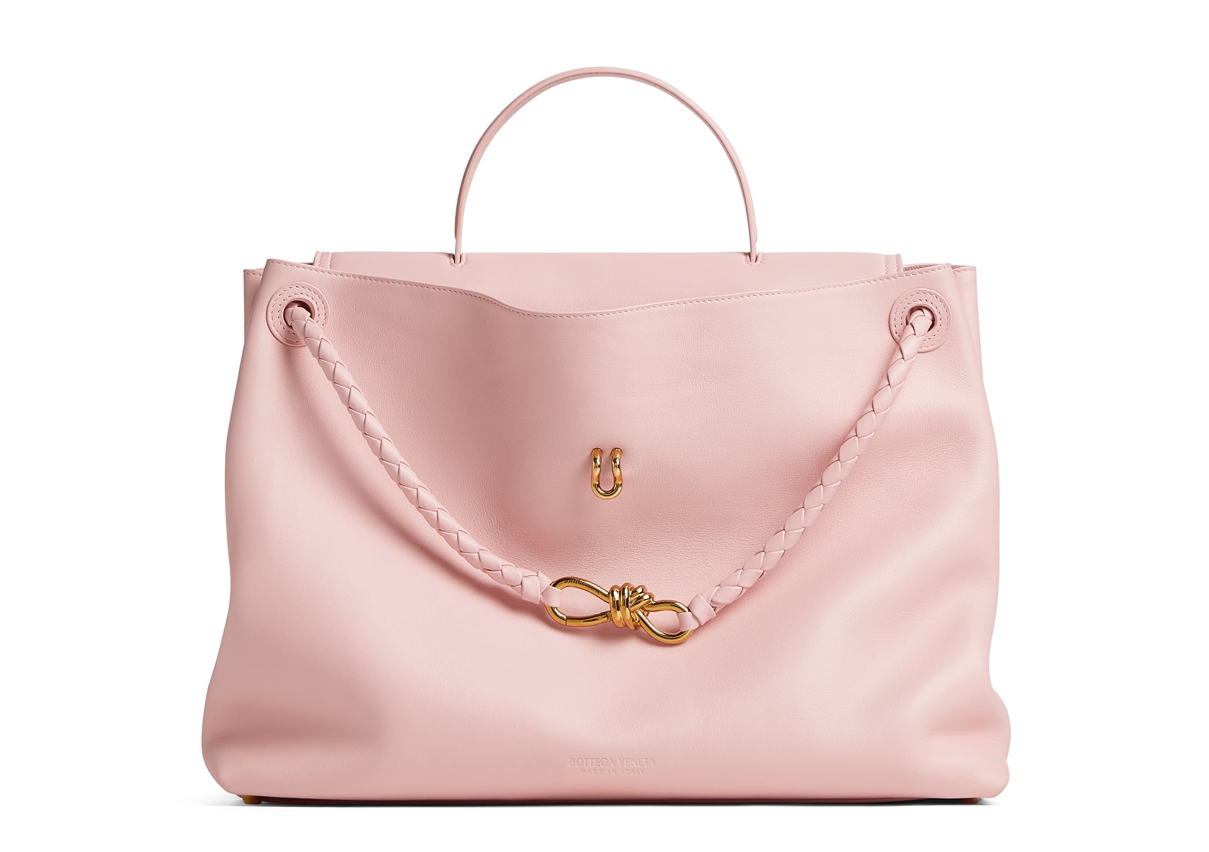 Ciao Ciao絲滑皮革大型手提肩背包。NT$275,100（BOTTEGA VENETA提供）