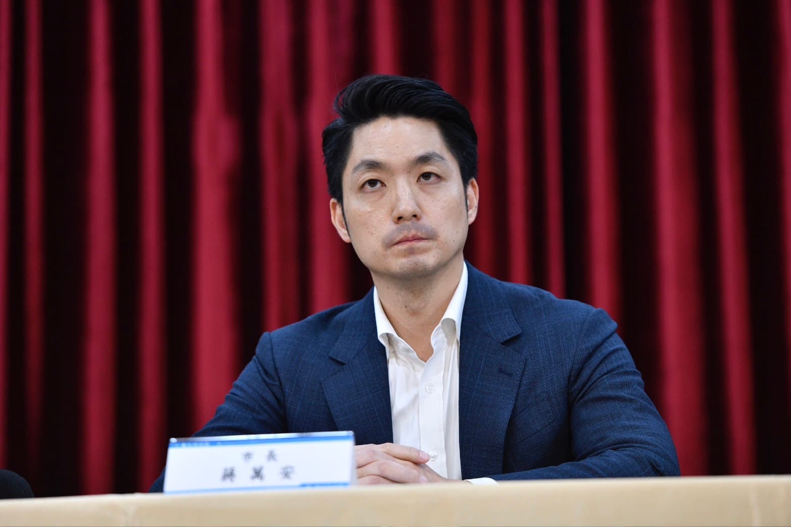 蔣萬安今主持記者會。