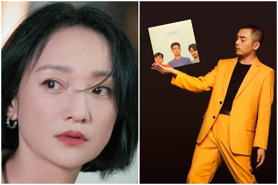 周迅和小她13歲的「馬賽克樂團」吉他手卓越爆出新戀情。(翻攝自周迅微博、卓先生越微博)