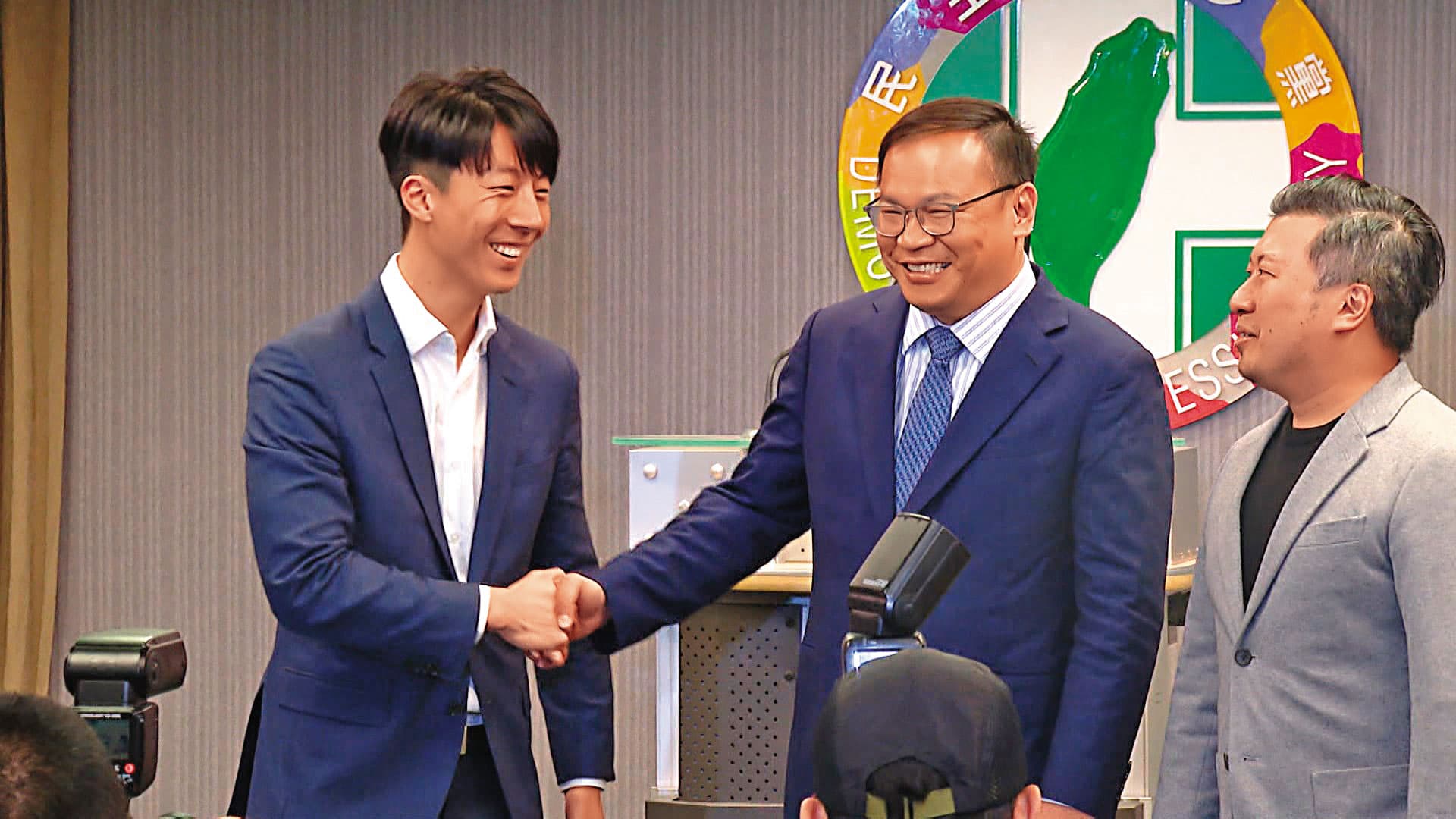 民進黨擬邀政策會執行長王義川、新聞部主任吳崢等高人氣幹部,辦見面會招募新黨員。(鏡新聞提供)
