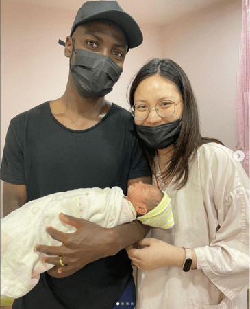 安以恩和台灣妻生子，也是足球界第一位歸化的非洲球員。（翻攝自安以恩IG）