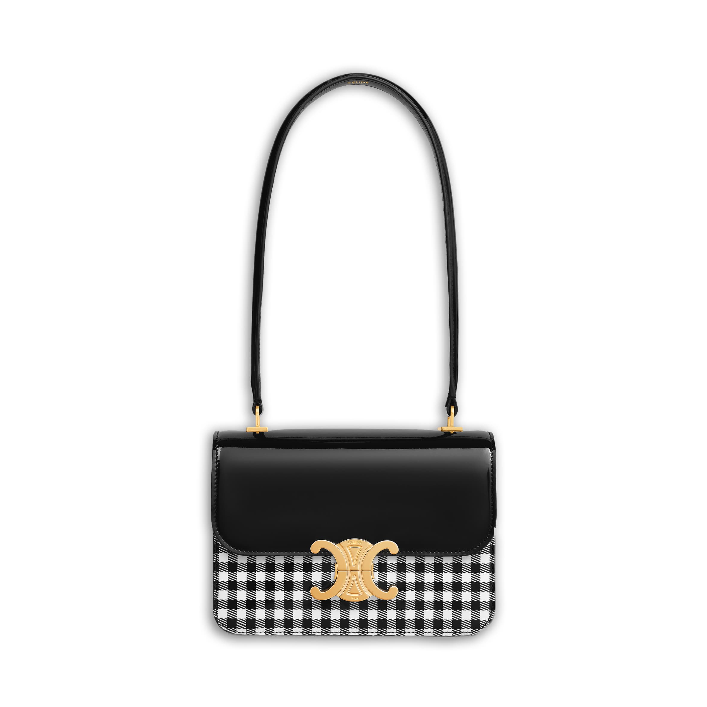 Teen Garance Vicky印花漆面牛皮革手袋 NT$135,000(CELINE BY HEDI SLIMANE提供)
