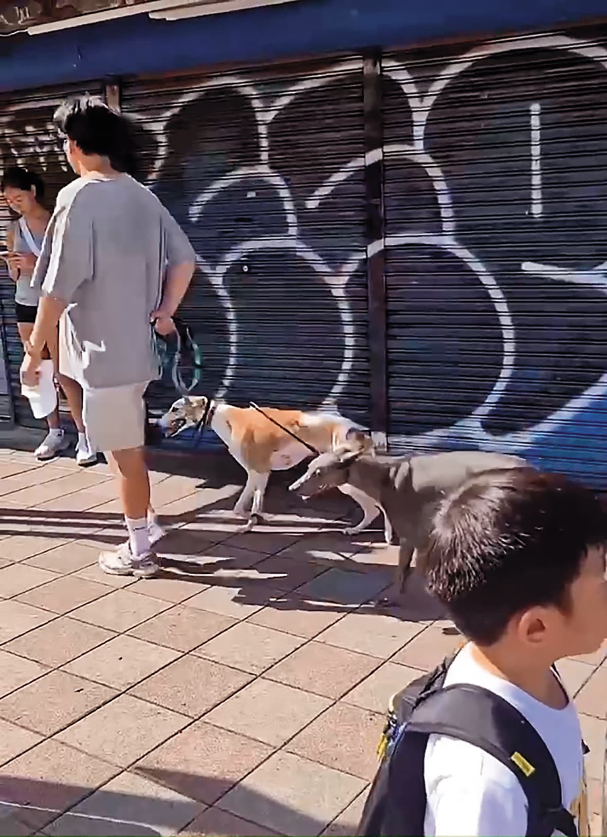 鏡頭追著彭于晏的背影,一路目送他往前走,可見男神魅力無窮。(讀者提供)