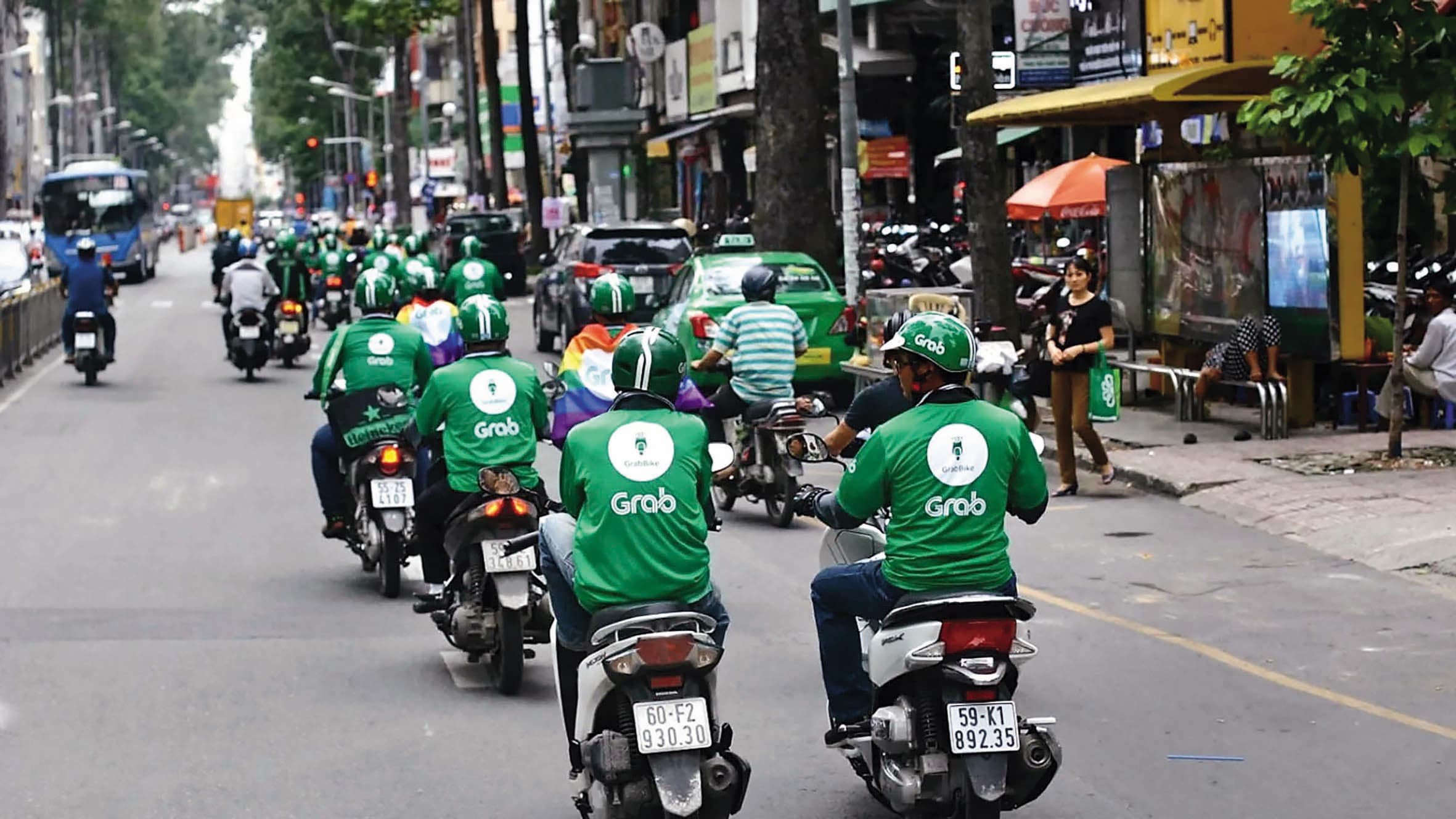 東南亞叫車暨外送巨頭Grab出價六億美元,欲買下foodpanda。(圖片來源:光陽機車)