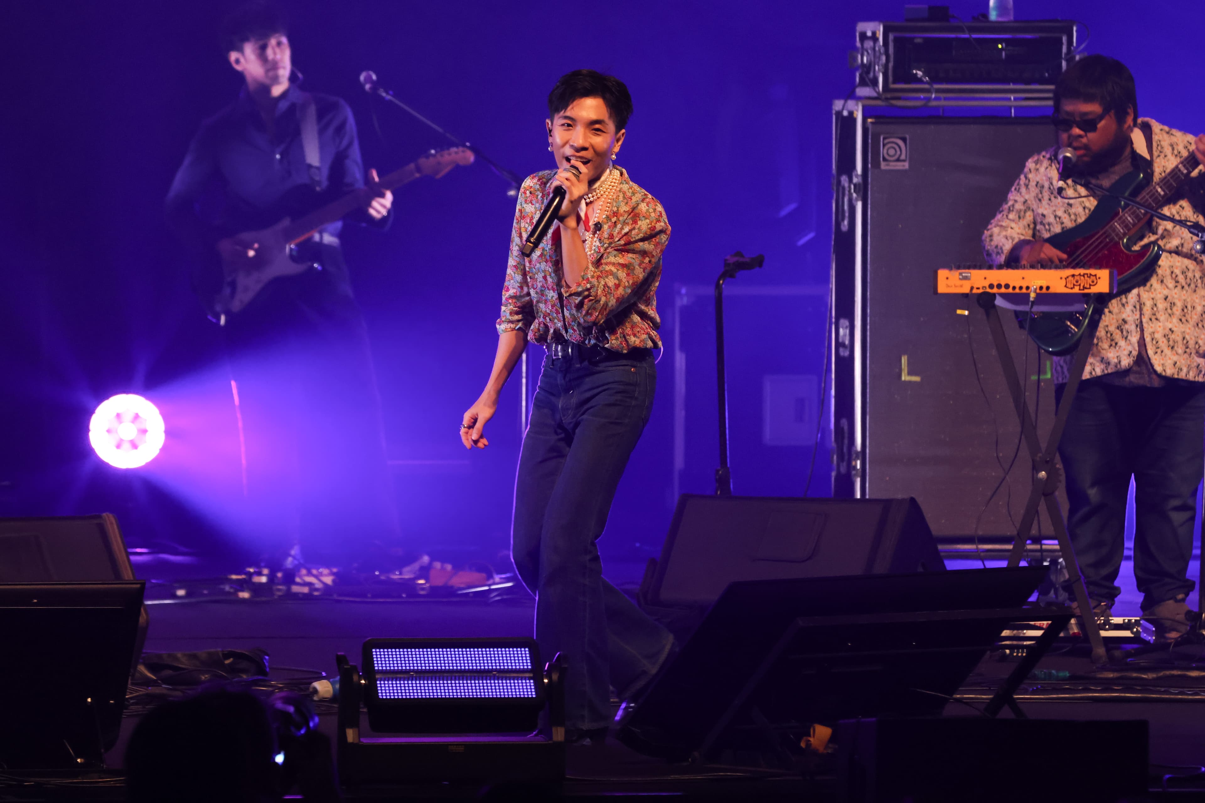 泰國樂團Polycat一連帶來8首歌曲,有歌迷從泰國追來台北看他們表演。