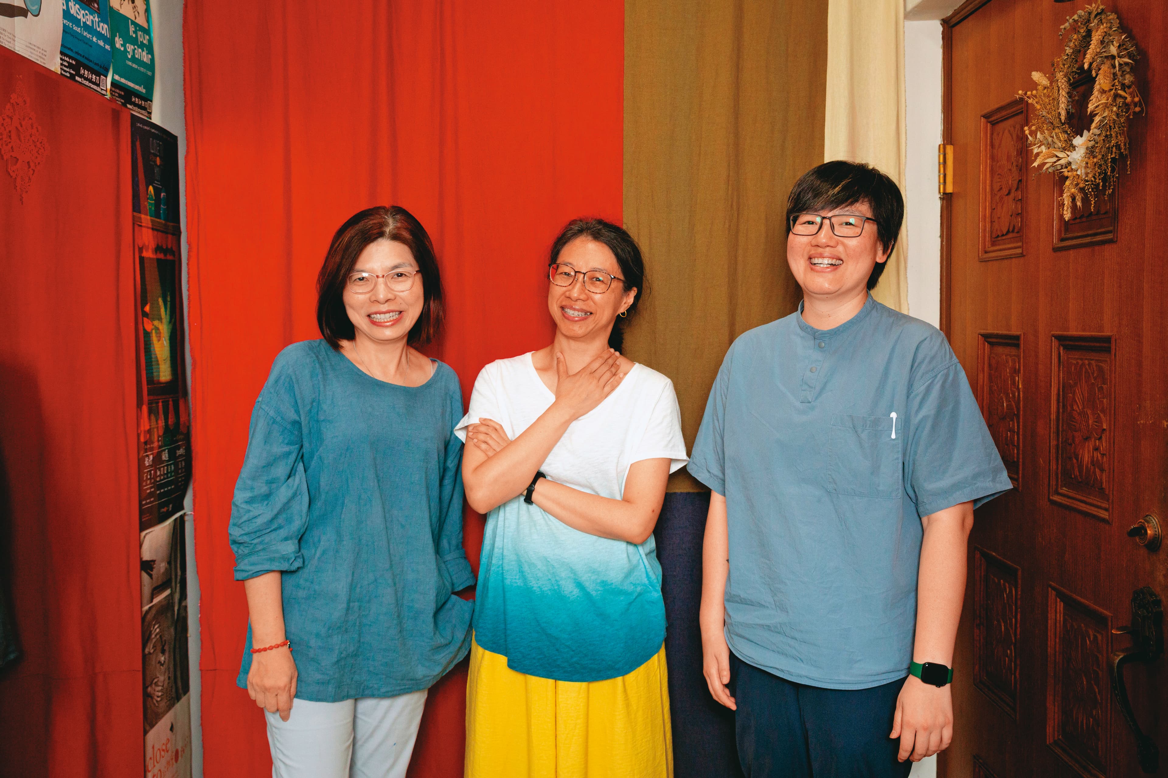 劇作家施如芳(左起)攜手飛人集社劇團導演石佩玉、製作人莊菀萍打造舞台劇。
