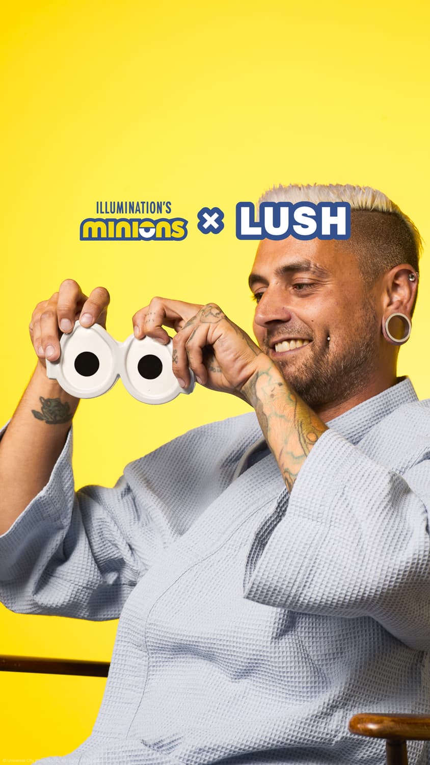 Minions x LUSH小小兵眼罩眼膜。NT$380(嵐舒提供)