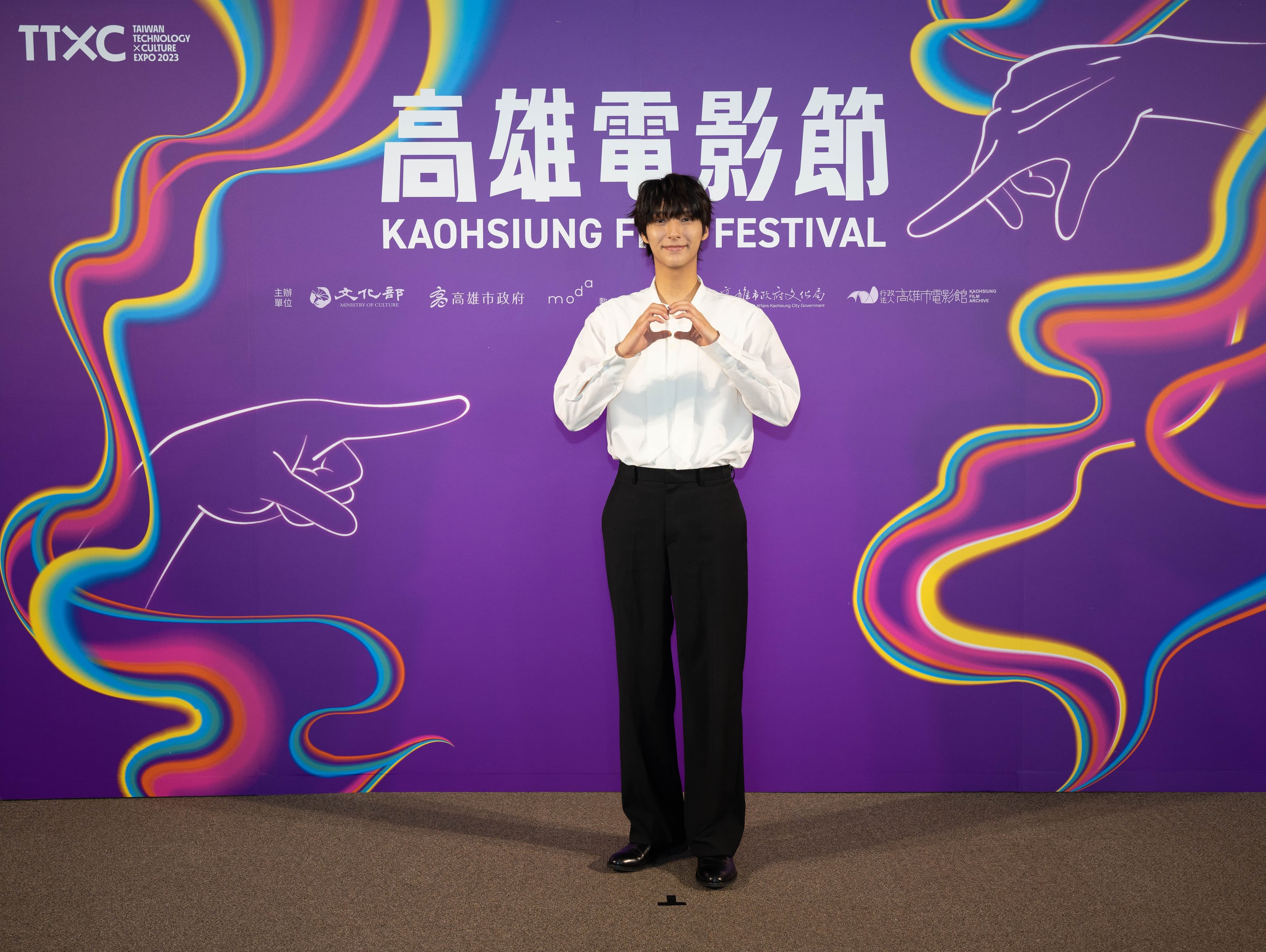 林志燮聽說台灣夜市營業到12點收攤遺憾大呼太早了。（高雄電影節提供）