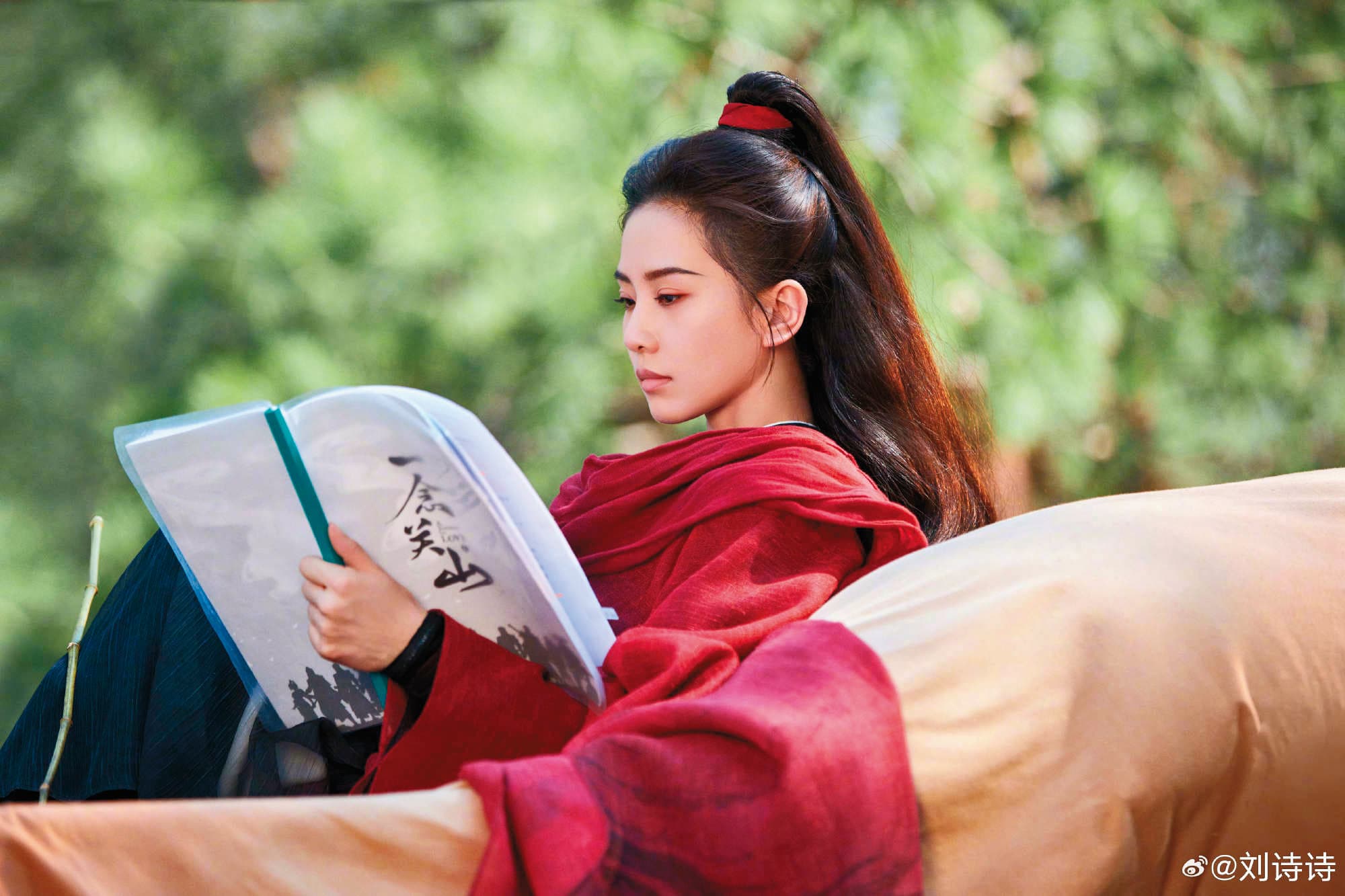 劉詩詩拍《一念關山》時鬧出婚變,有人說是為了炒戲,也有人說是黑粉為了讓作品失焦。(翻攝自劉詩詩微博)