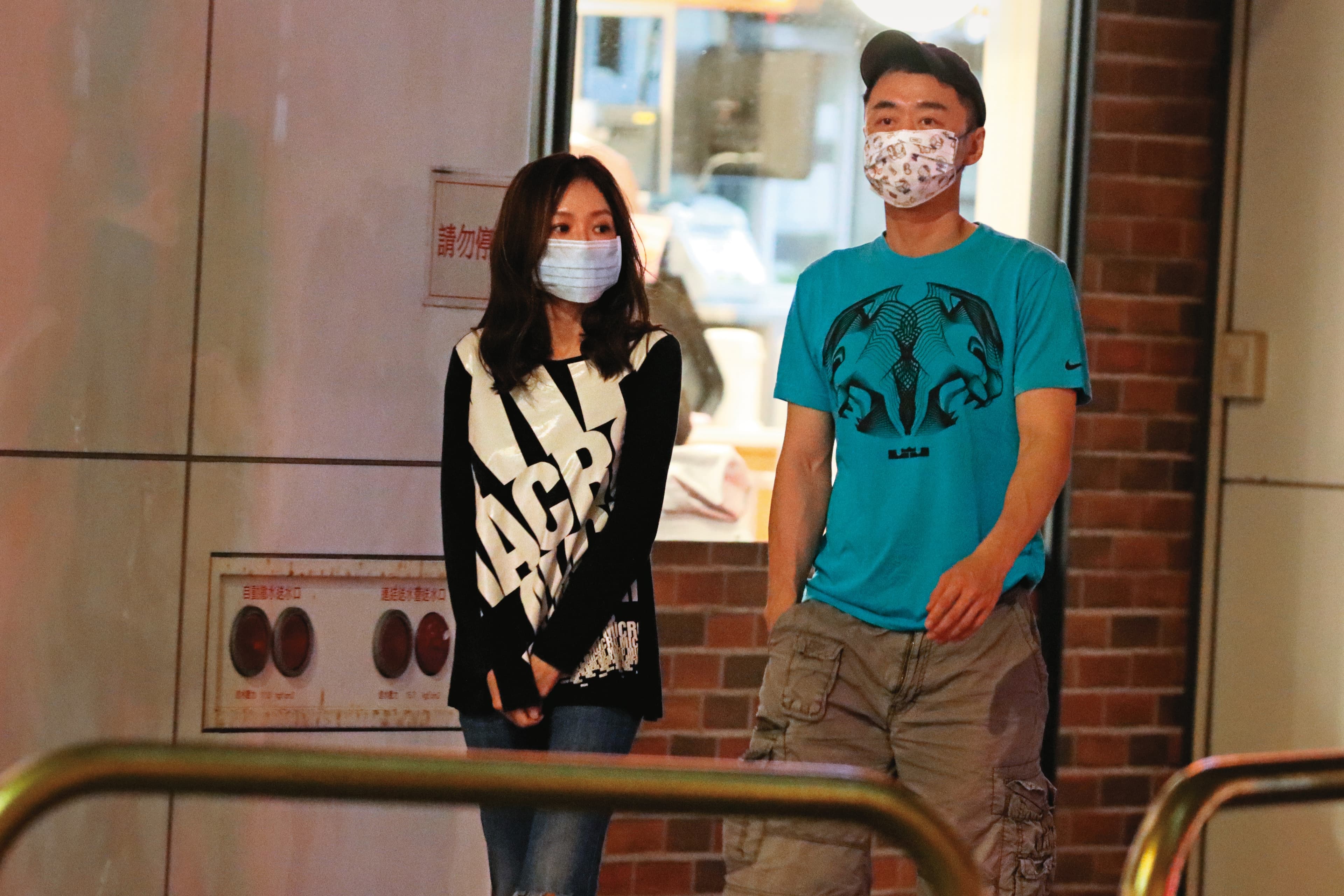 之前本刊發現尹馨(左)多次回到張承中(右)家,但她事後強烈澄清沒有同居,其他關於戀情問題也不願多答。
