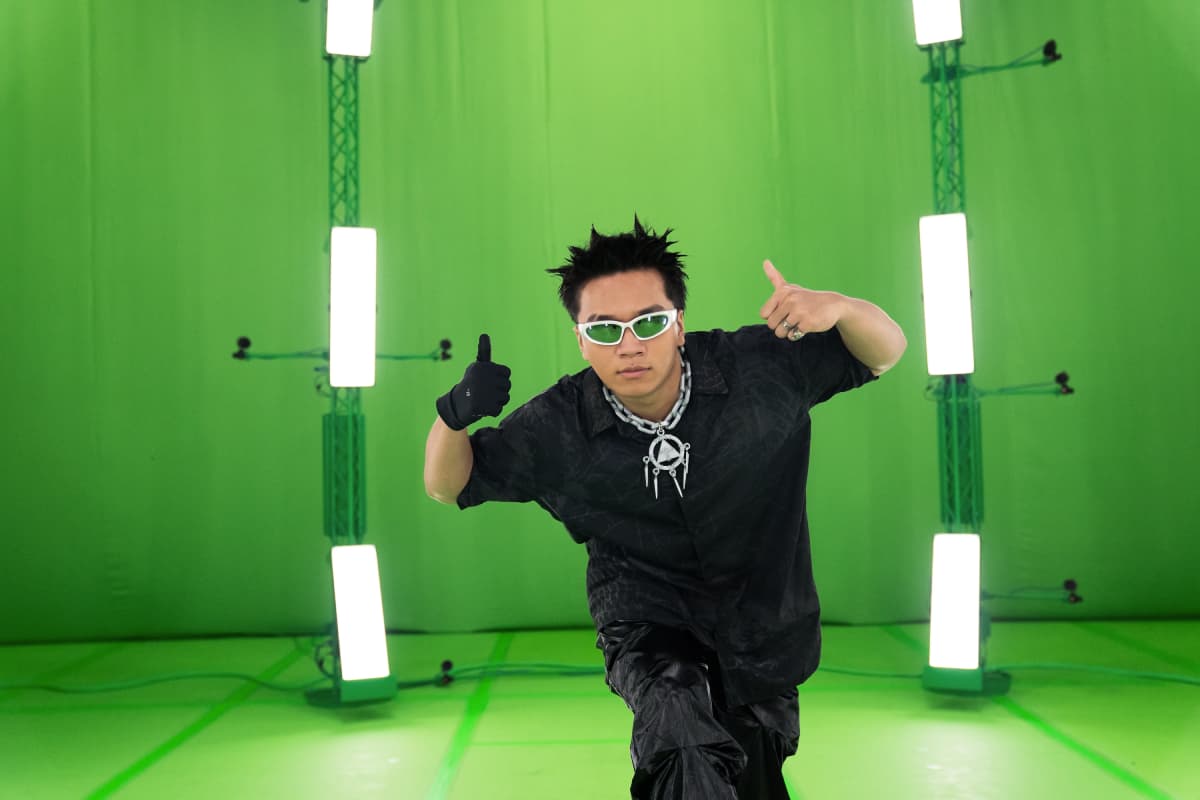 《大嘻哈時代2》人氣MVP阿跨面。 ( HTC VIVE ORIGINALS提供)