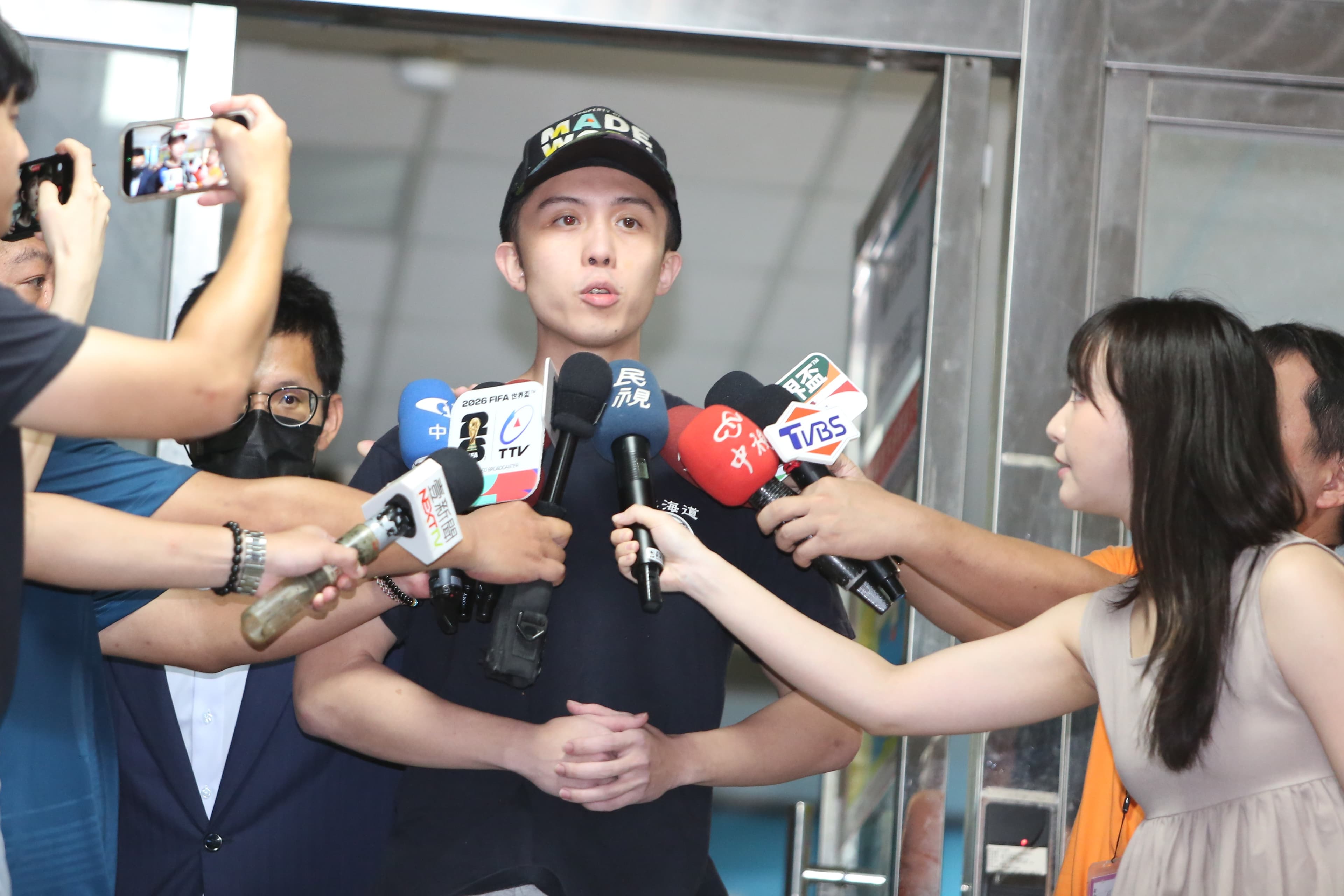 孫安佐稱自己從未傷害人。(鏡報姜永年攝)