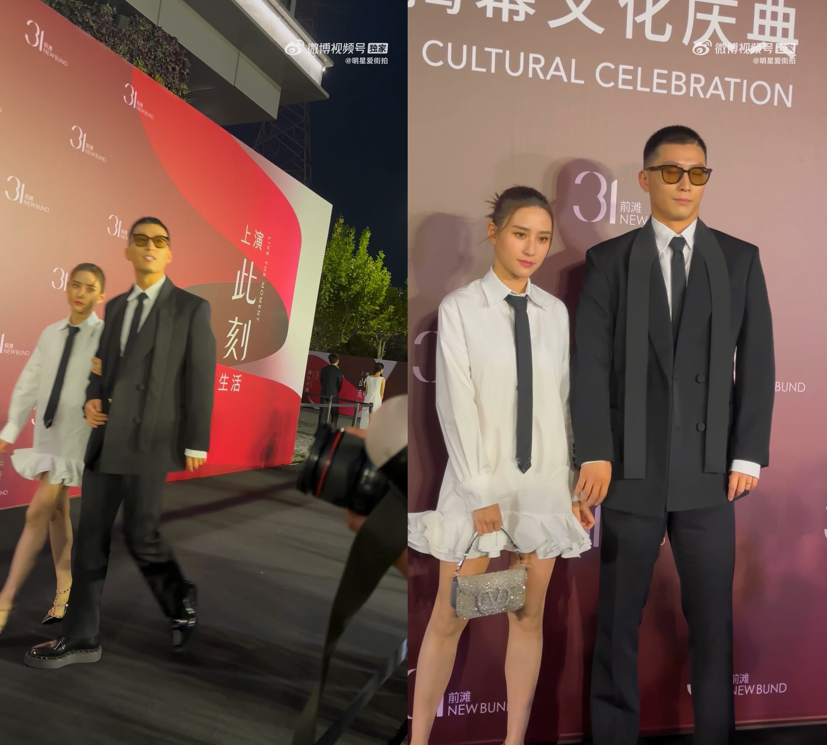 10月底竇驍與何超蓮婚後首度合體參加活動,2人雖是挽手進場,但表情卻很冷漠,竇驍作勢想牽老婆的手,何超蓮卻毫無察覺。(翻攝微博影片)