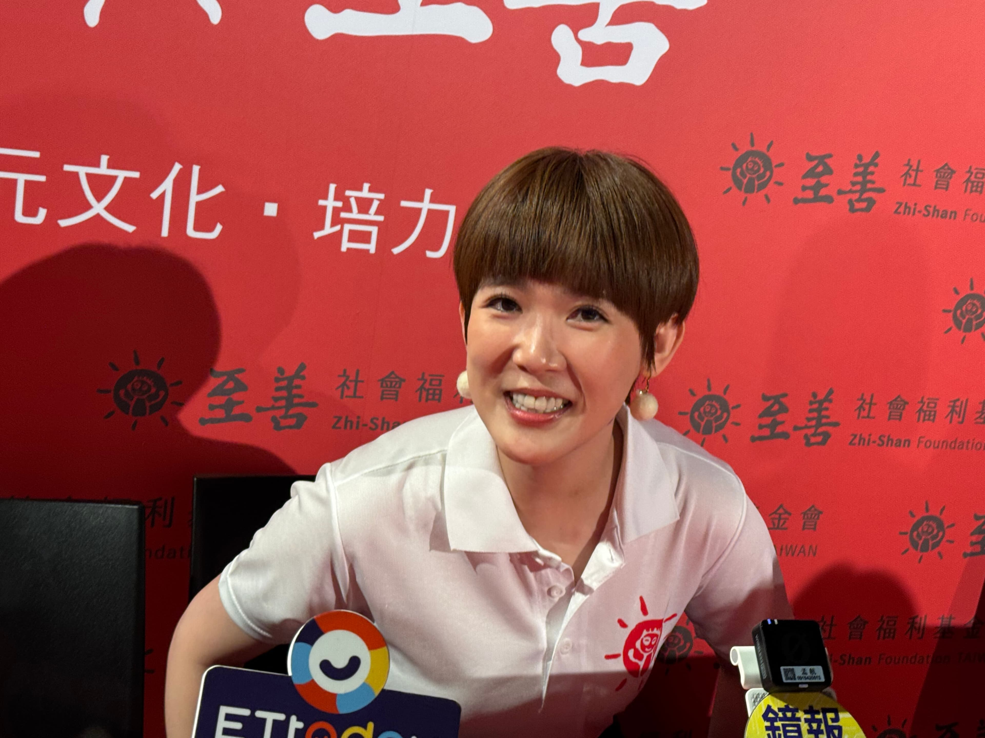孫可芳說自己因減肥昏倒還被救護人員問性別。(葉婉如攝影)