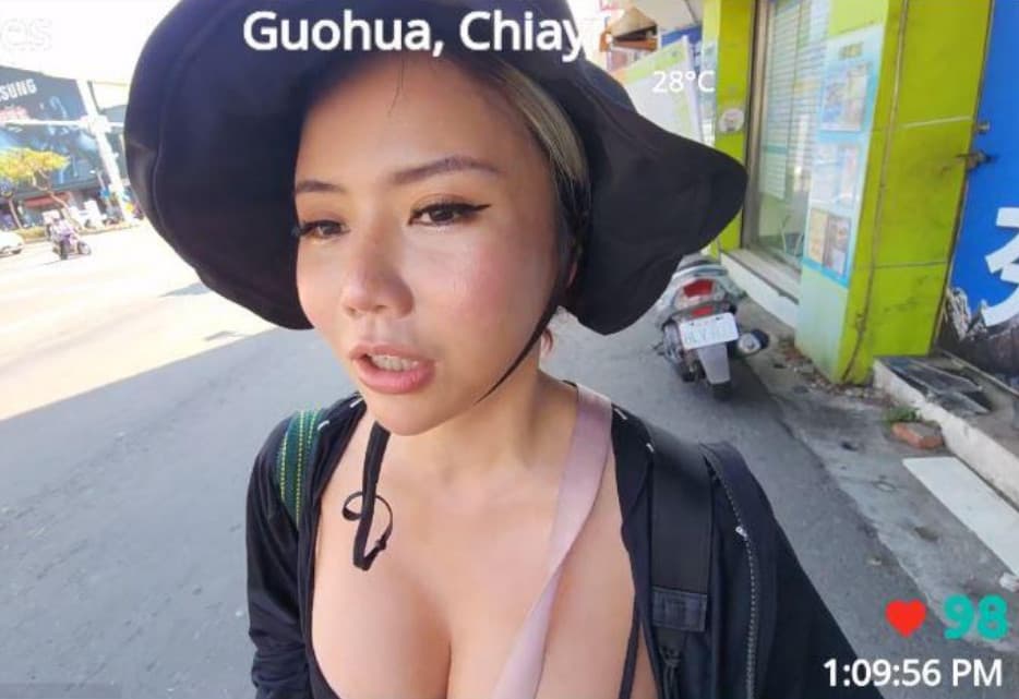 雖然凱蒂會開直播即時分享環島實況,但觀看人氣不佳。(翻攝PTT)