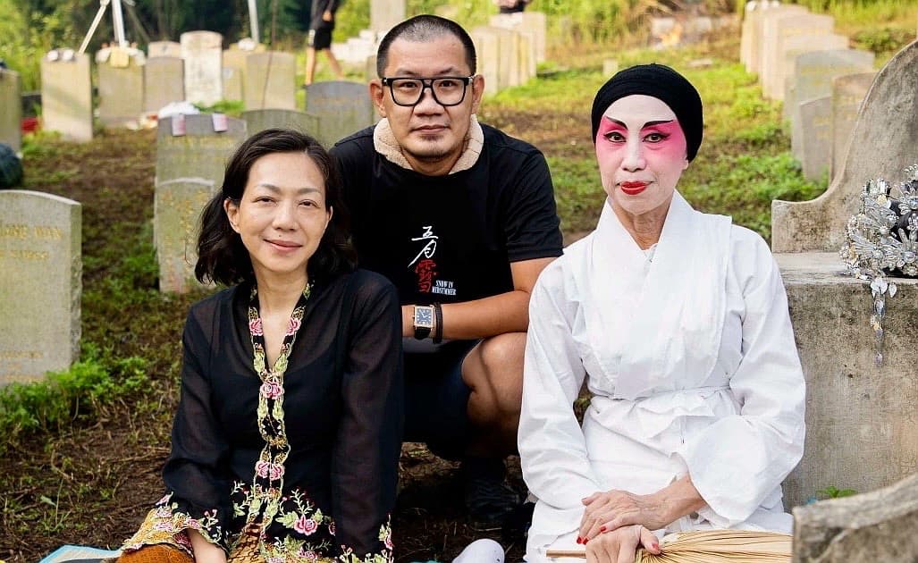 因為題材敏感,張吉安在找演員時屢屢碰壁,還好獲得萬芳與蔡寶珠力挺演出。(海鵬提供)