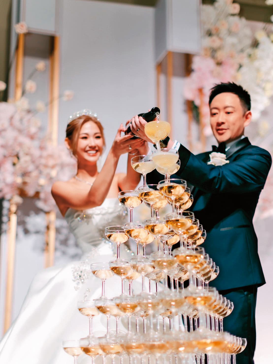 林知蔚的婚禮低調且溫馨,也是華南金林明成3個兒子成家的最後一部曲。(讀者提供)
