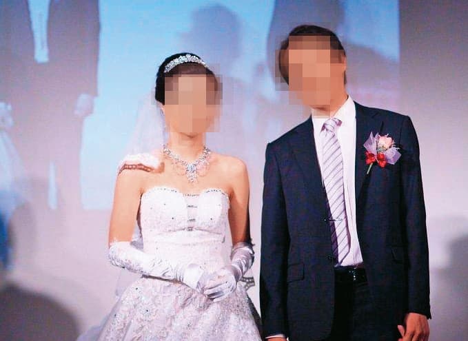 黃靖容與林男(右)本是舊識,二人關係變調後,林男與妻子(左)提離婚。(翻攝林妻臉書)