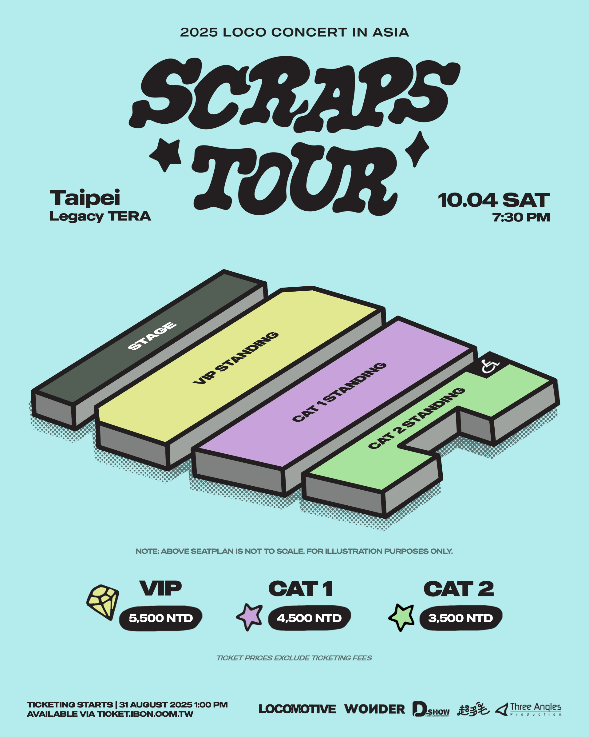 Loco這次演唱會將以第三張專輯《SCRAPS》 為核心,明(31日)下午開賣。 (D-SHOW提供)