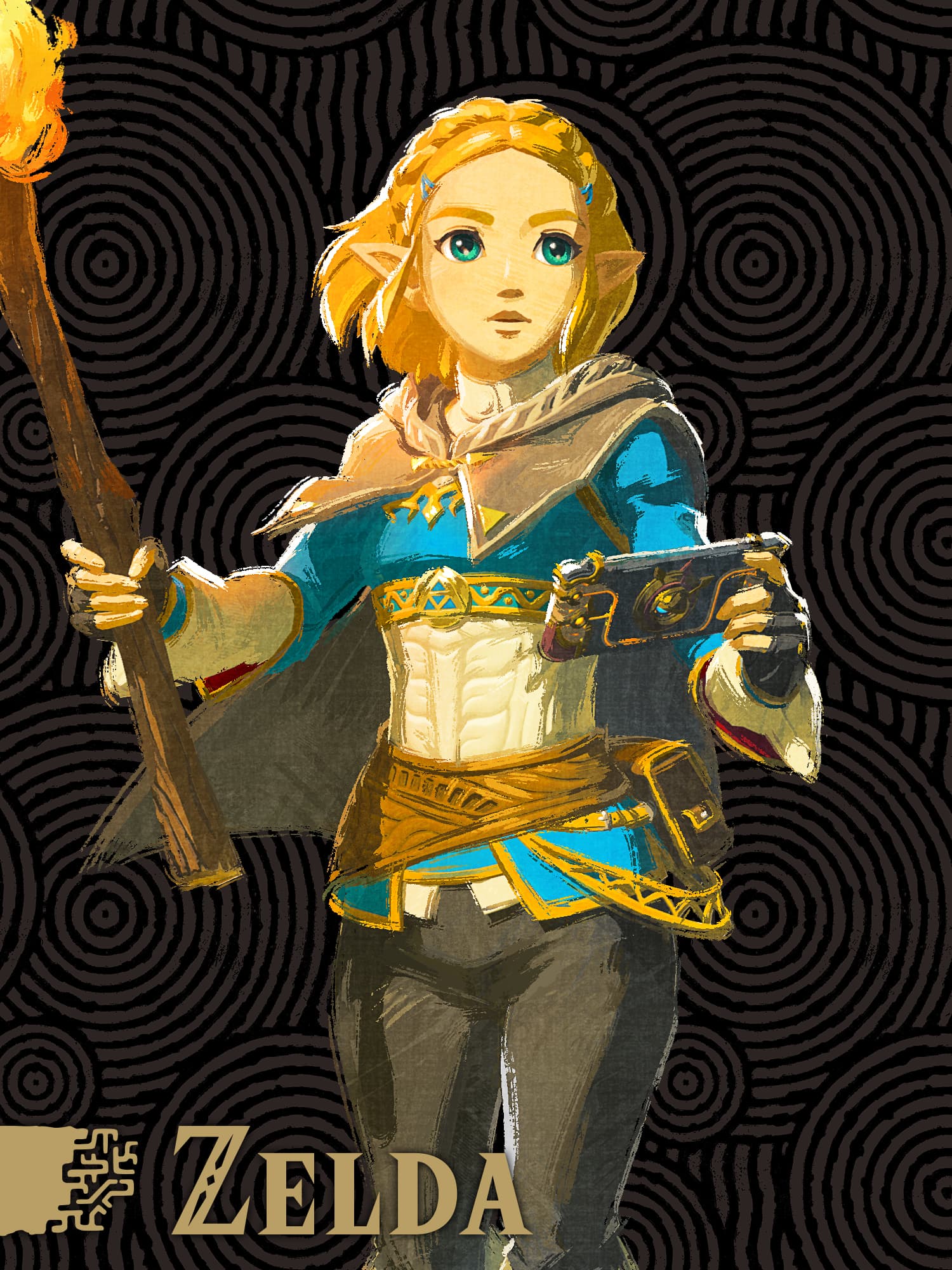 《薩爾達傳說》主角薩爾達在「王國之淚」中的形象。（翻攝自臉書The Legend of Zelda）
