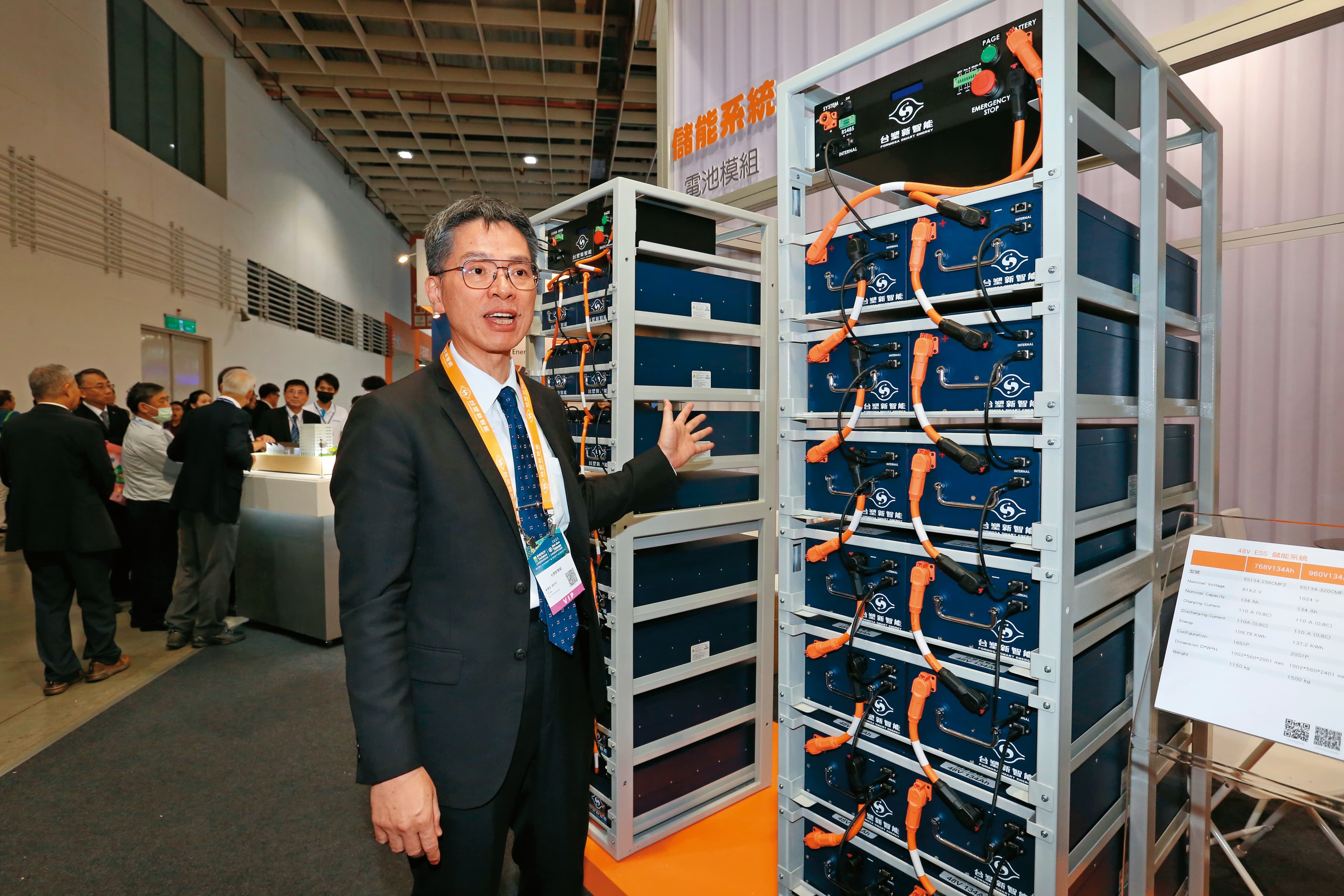 台塑新智能搶進工業、家用儲能，劉慧啟預估商機千億元。