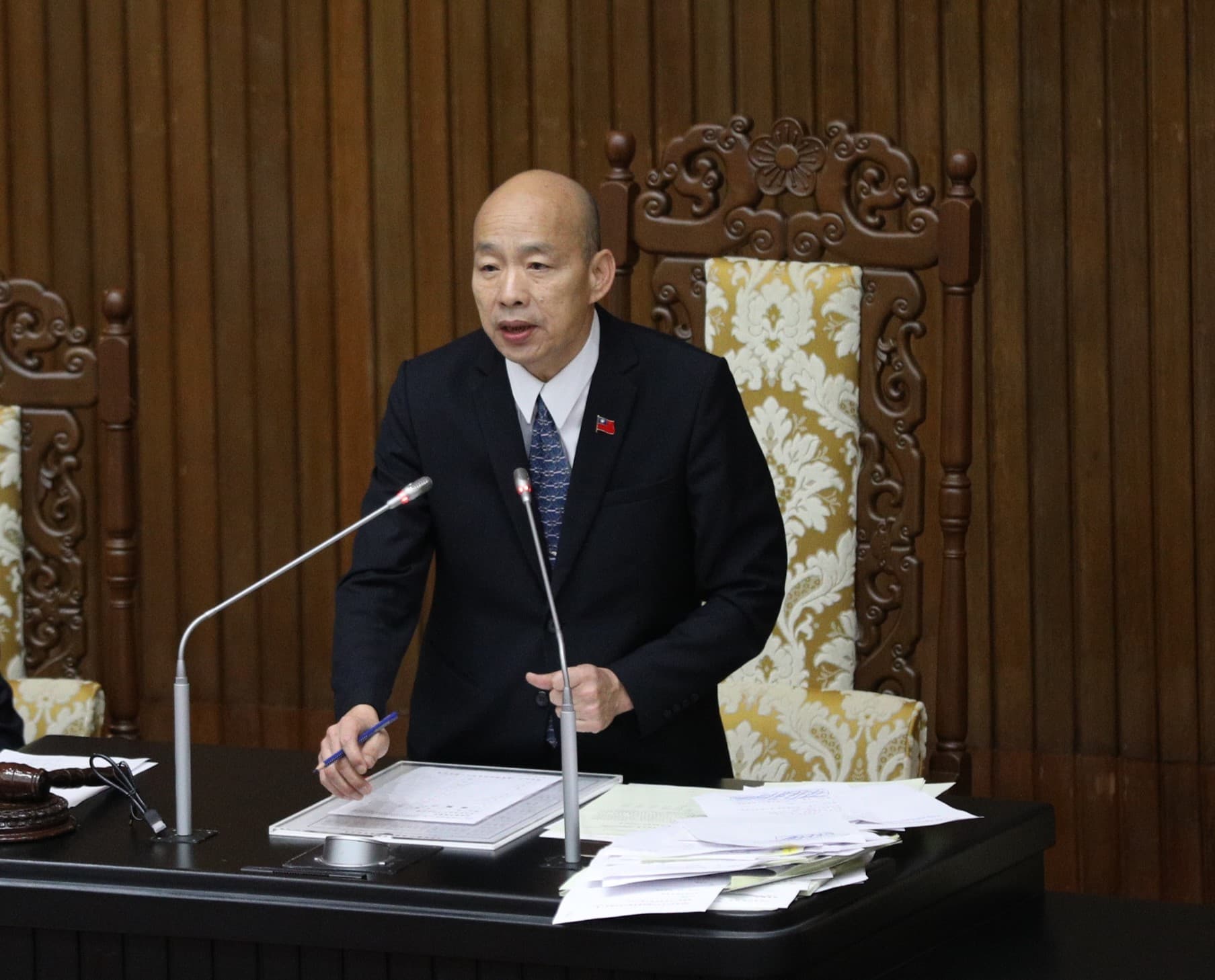 立法院長韓國瑜宣布,依照立法院職權行使法第15條之二,將邀請賴清德總統至立法院就相關國家大政方針進行國情報告。
