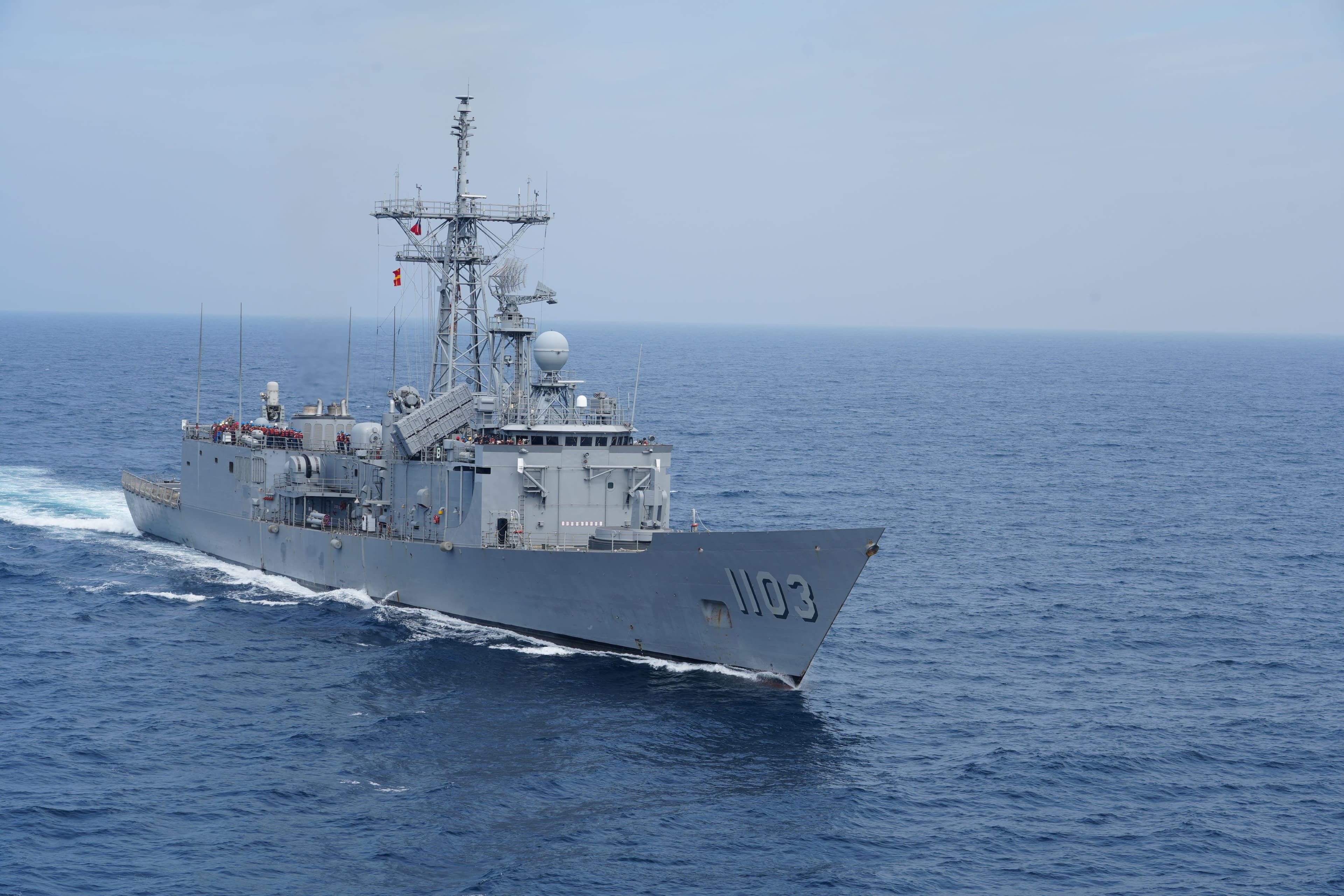 成功級飛彈巡防艦-鄭和艦。(海軍提供)