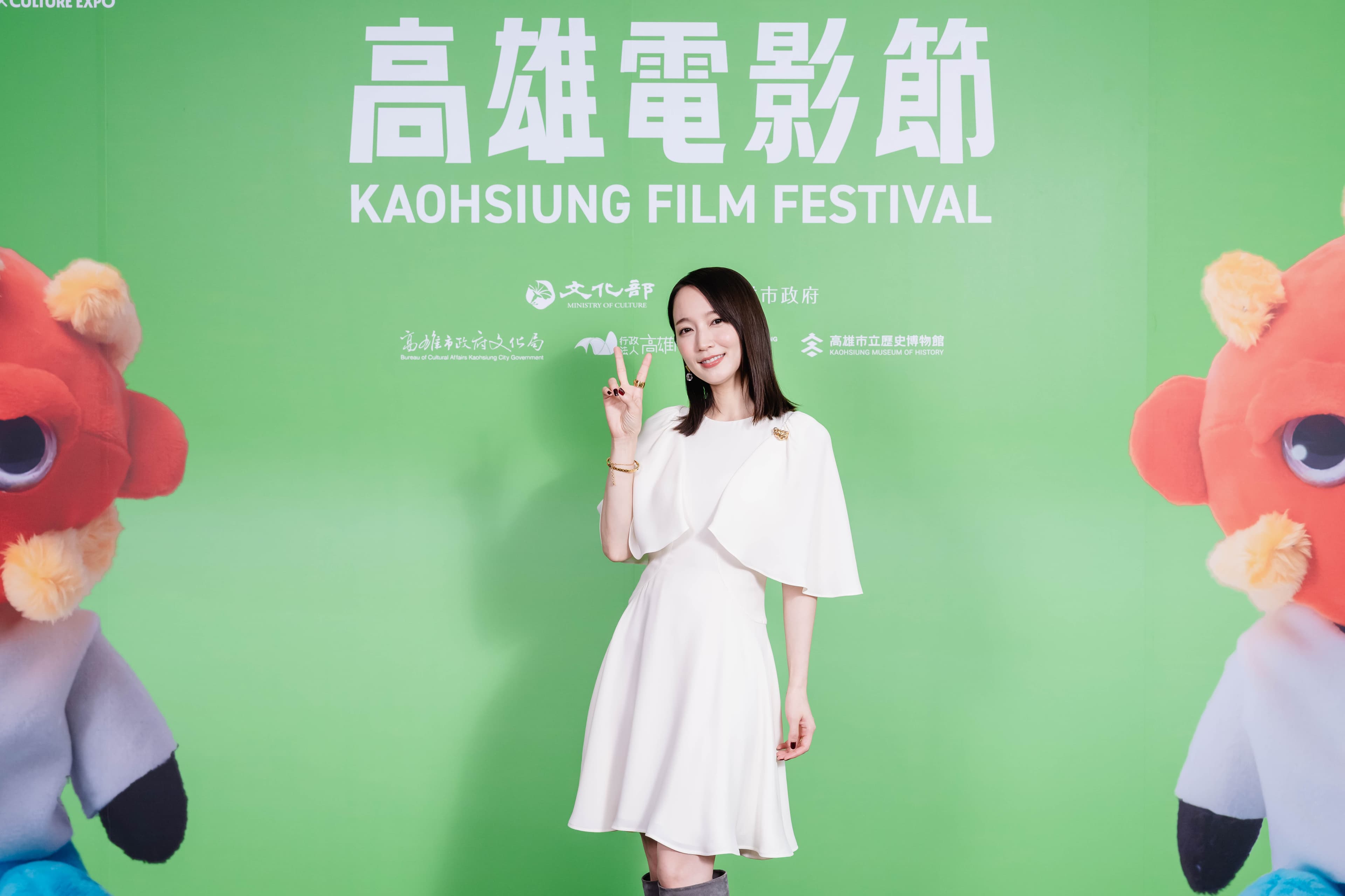 吉岡里帆回憶在台灣拍攝時經常穿著拖鞋出門吃早餐。(高雄電影節提供)