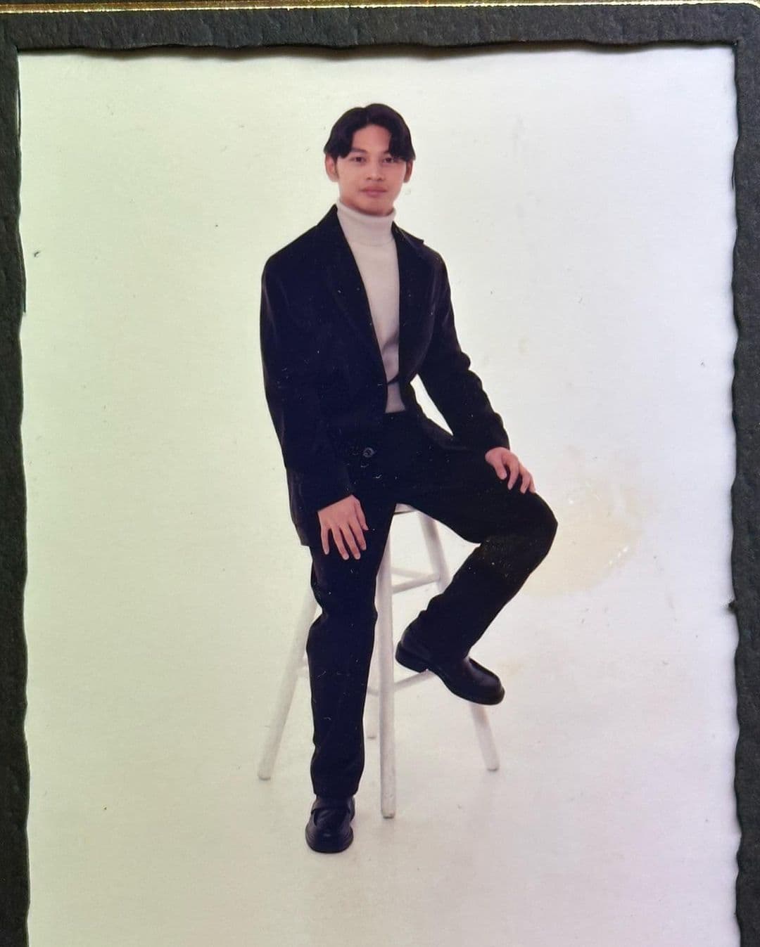 阿Ken曬大學照，有點青澀。（翻攝自阿Ken IG）