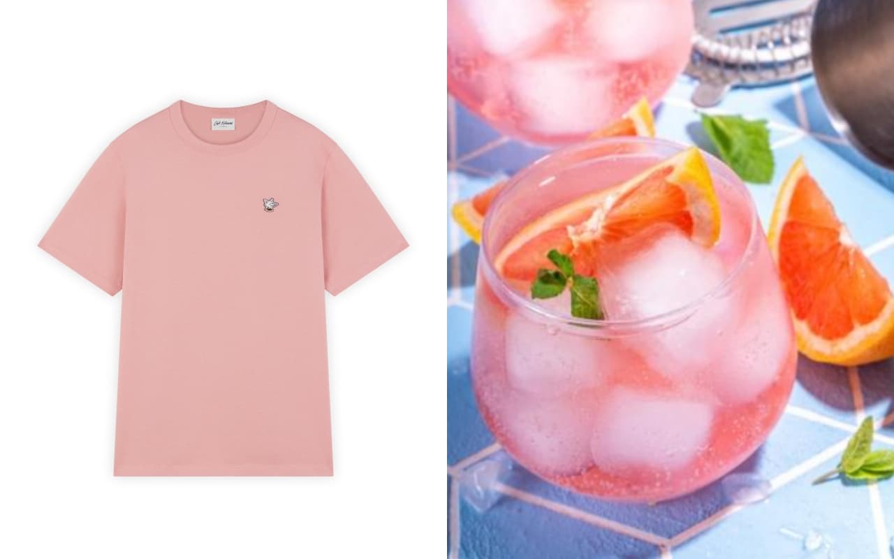 「果汁粉」咖啡師狐狸頭Logo寬版短TEE。NT$3,700(Cafe Kitsuné提供)