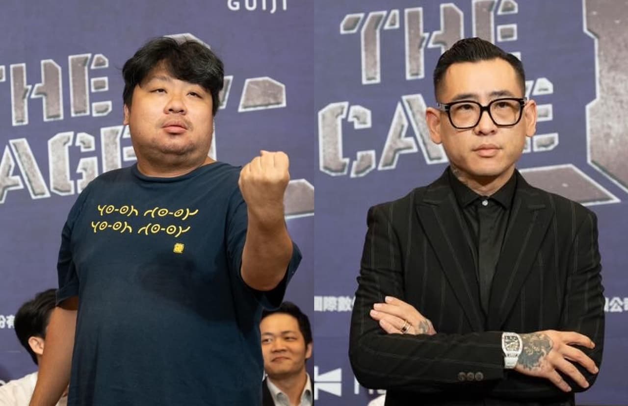 《拳上2024》主秀為「亞洲統神」張嘉航(左)對上「蹦闆」呂育銓(右)。(鍇睿國際提供)