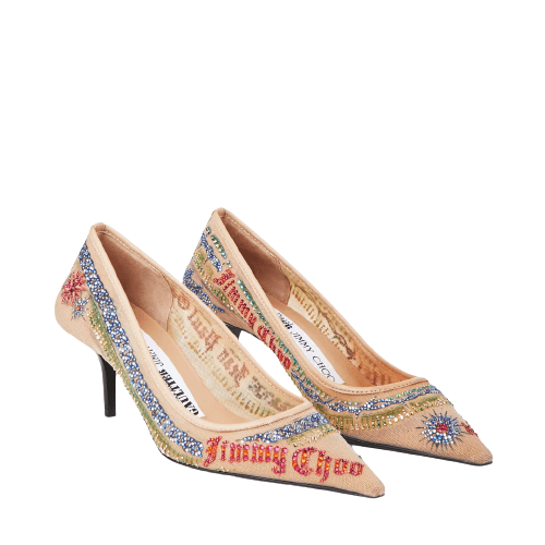 Jimmy Choo / Jean Paul Gaultier聯名系列高跟鞋。NT$80,800。(藍鐘提供)