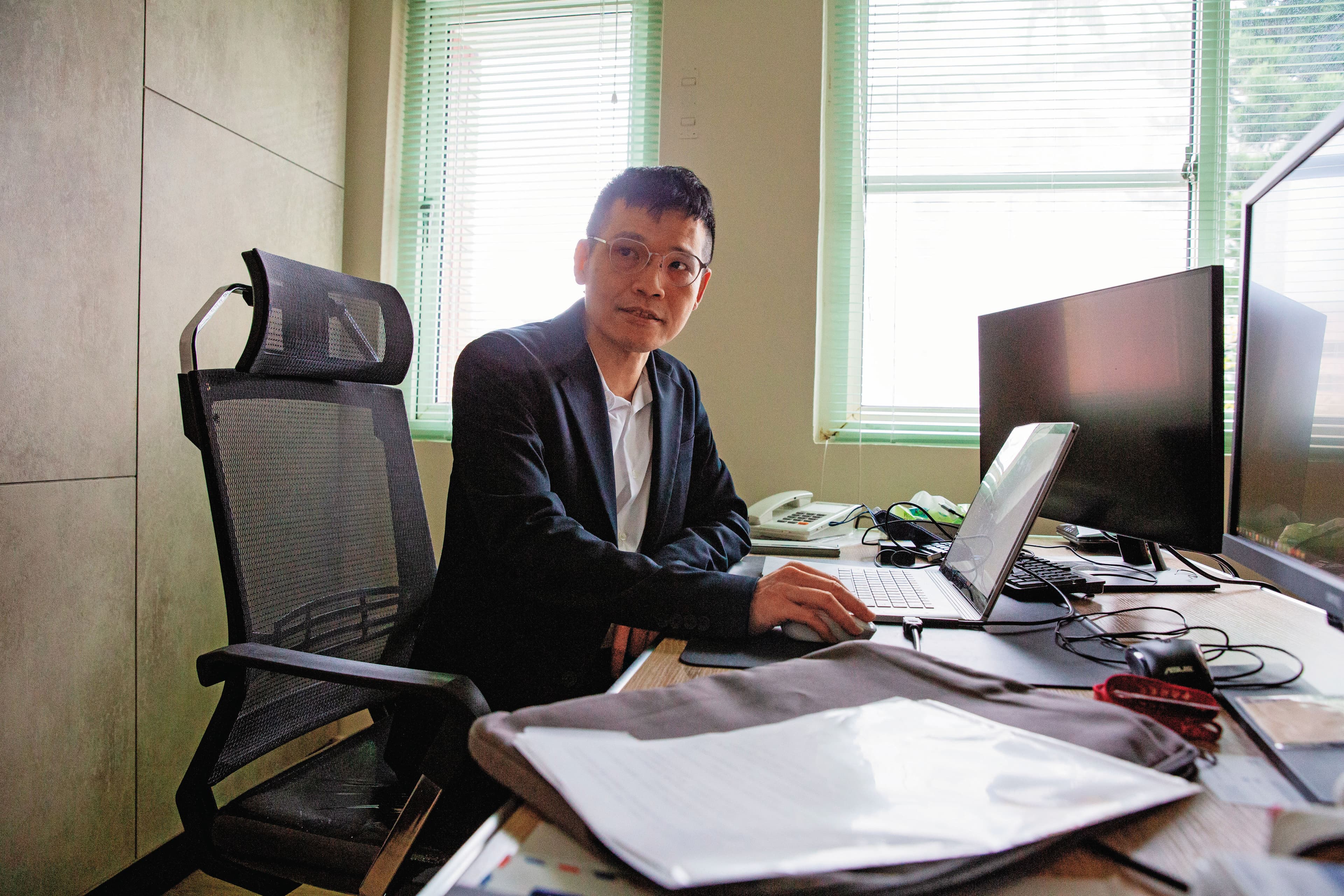國科會推動可信任生成式AI對話引擎計畫(TAIDE),模型訓練組召集人是中央資工系教授蔡宗翰。(翁睿坤攝)