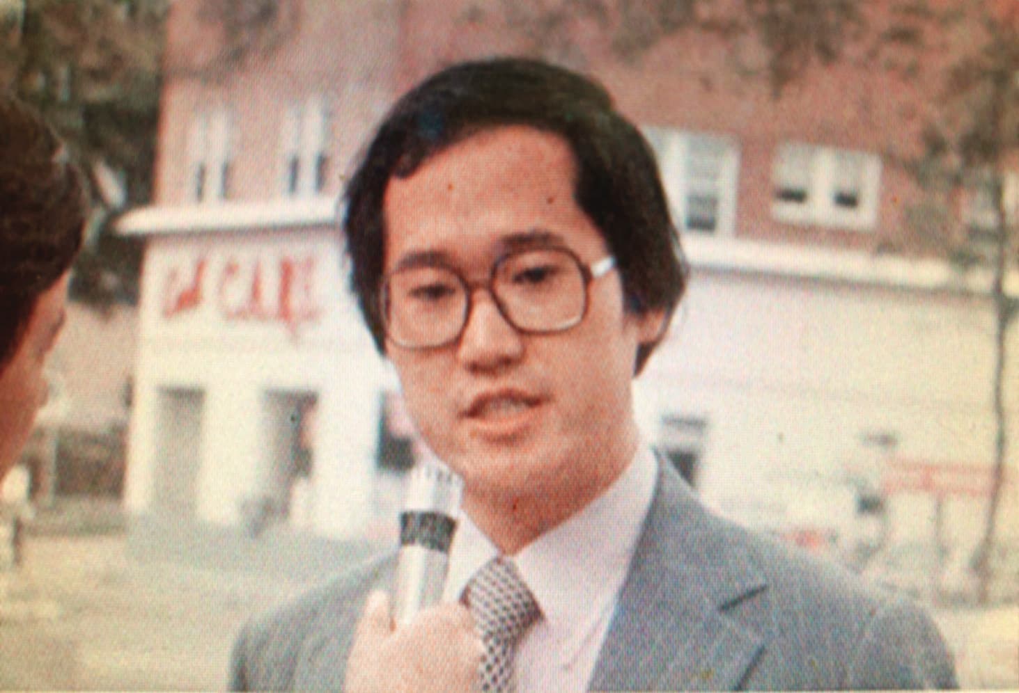 1979年台美斷交,當時在美國攻讀碩士的李大維帶領同學抗議。(李大維提供)