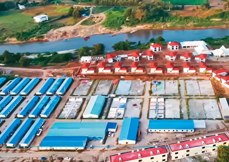 緬甸與泰國邊境有不少詐騙園區(圖),詐騙集團與當地邦政府關係友好。(翻攝網路)