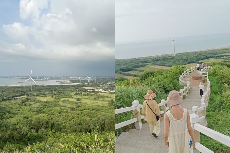半天寮好望角景色十分怡人,不僅可以一眺外海還有一片綠地。