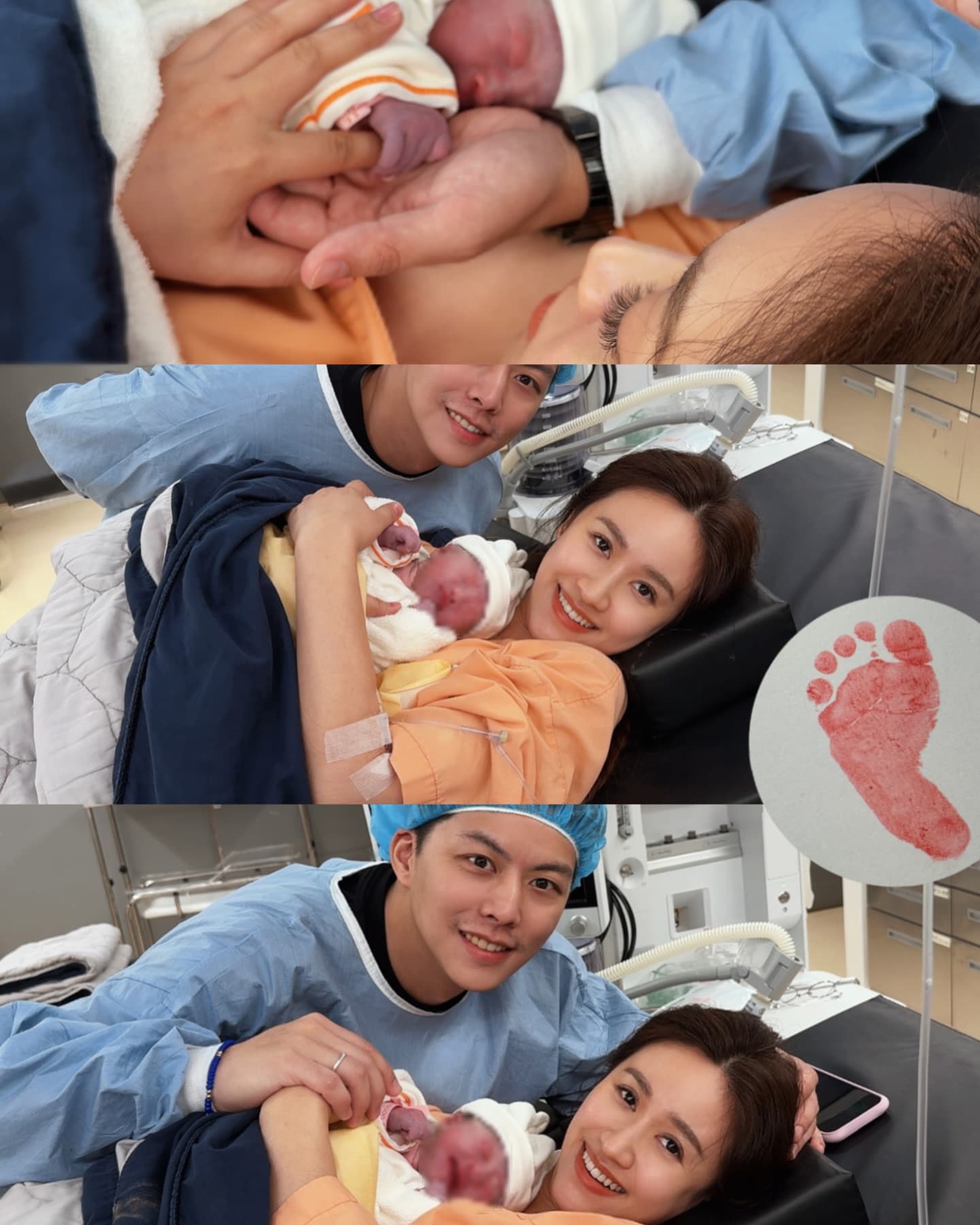 吳姍儒8日宣布第二胎女兒出生。(翻攝自吳姍儒 Sandy Wu臉書)
