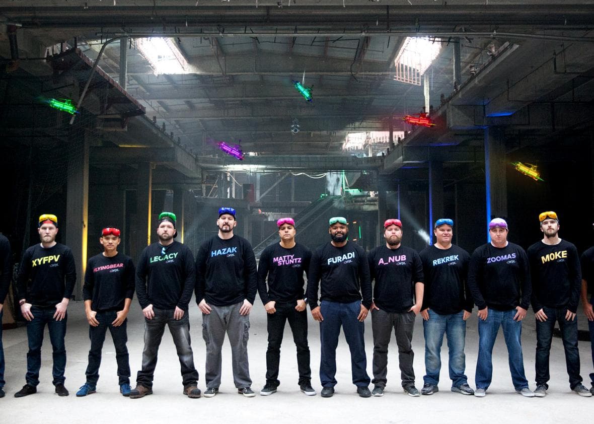 透過電視轉播,無人機競速要打造新一代的運動偶像。(圖片取自Drone Racing League)