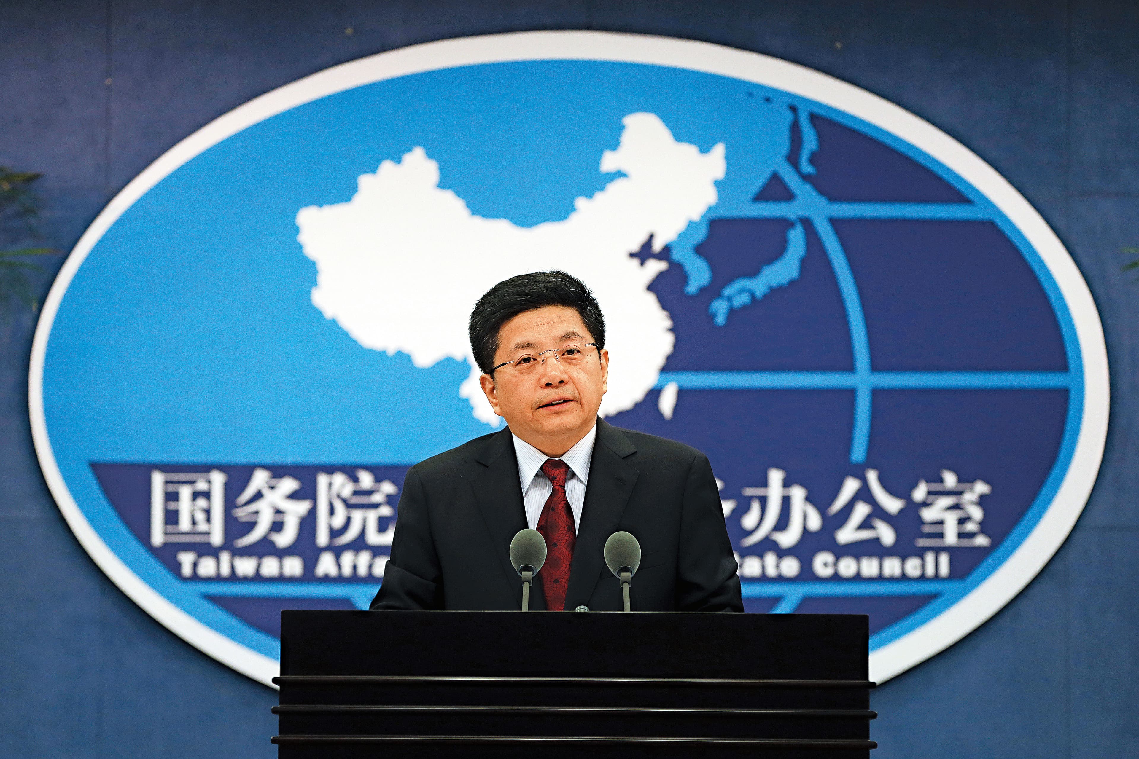 國民黨高層透過關係,請國台辦出面替國民黨募款。圖為國台辦發言人馬曉光。(達志影像)