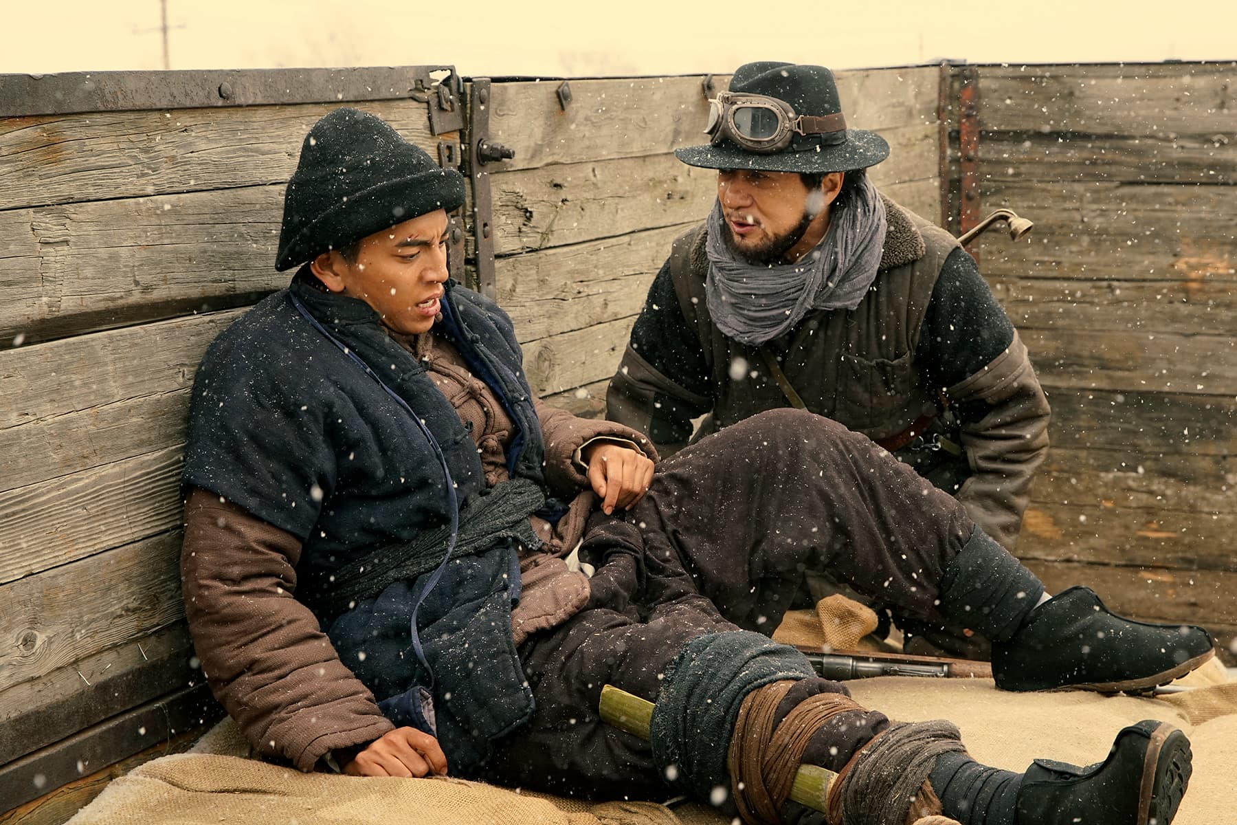 王大陸在片中演出八路軍,加入成龍率領的游擊隊一起對抗日軍。(海樂)