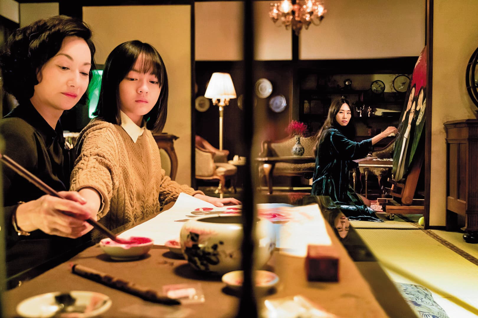 惠英紅說文淇(中)很像16歲的自己,兩人以《血觀音》雙雙入圍金馬最佳女主角、女配角。右為吳可熙。(双喜提供)