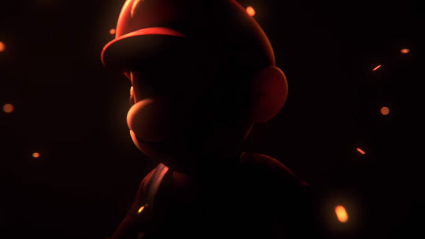 雖然是剪影,但招牌大鼻子一看就知道是瑪利歐。(翻攝自Nintendo Direct)