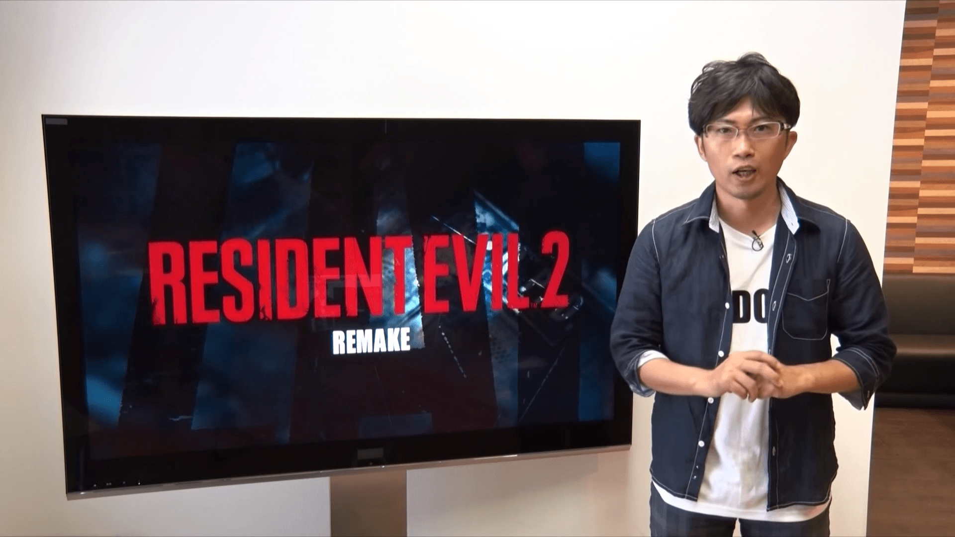 CAPCOM 製作人平林良昭在 2015 年對外宣布製作《惡靈古堡2:重製版》,但至今仍無下文。(圖片來源:官方影片截圖)