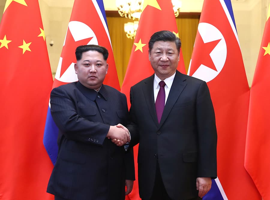 新華社證實,習近平邀請金正恩於3月25日至28日在中國進行非正式訪問。 (翻攝自新華網)