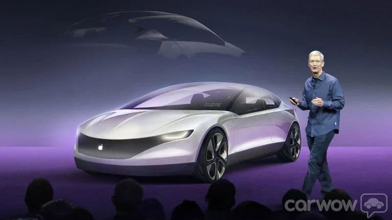 廣達是蘋果的重要合作夥伴。圖為庫克揭露研發中的蘋果汽車Apple Car。(翻攝自Macworld UK)