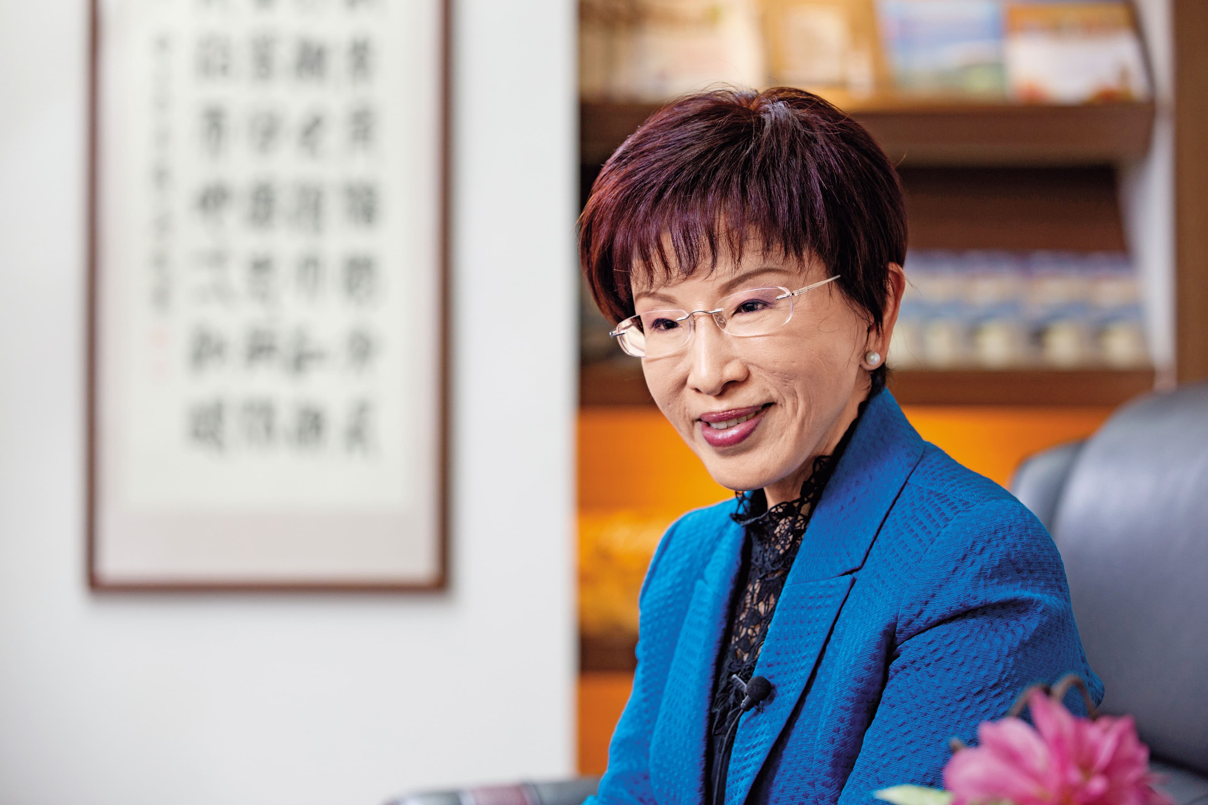 李永然聊起洪秀柱(圖)跟管碧玲對罵很精彩,張哲琛則是大讚洪秀柱比較厲害。