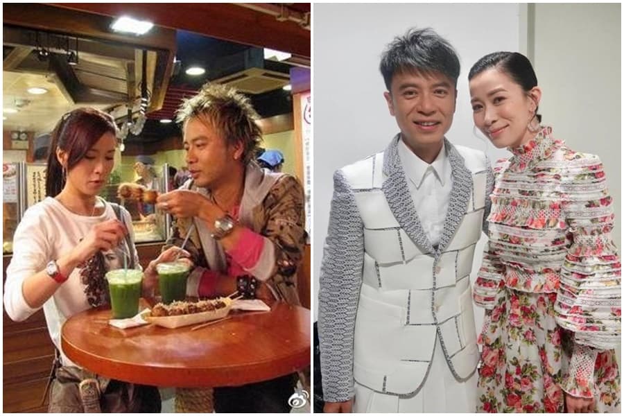 佘詩曼跟李克勤12年前曾合作電影《美女食神》,如今一個是影視天后,一個是歌壇天王。(佘詩曼微博)