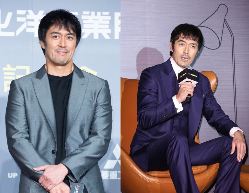 跟去年(右)相比,阿部寬沒什麼變化。