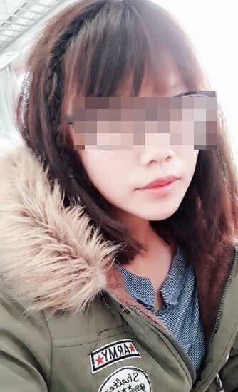 無故持刀傷人的林女。(翻攝臉書)